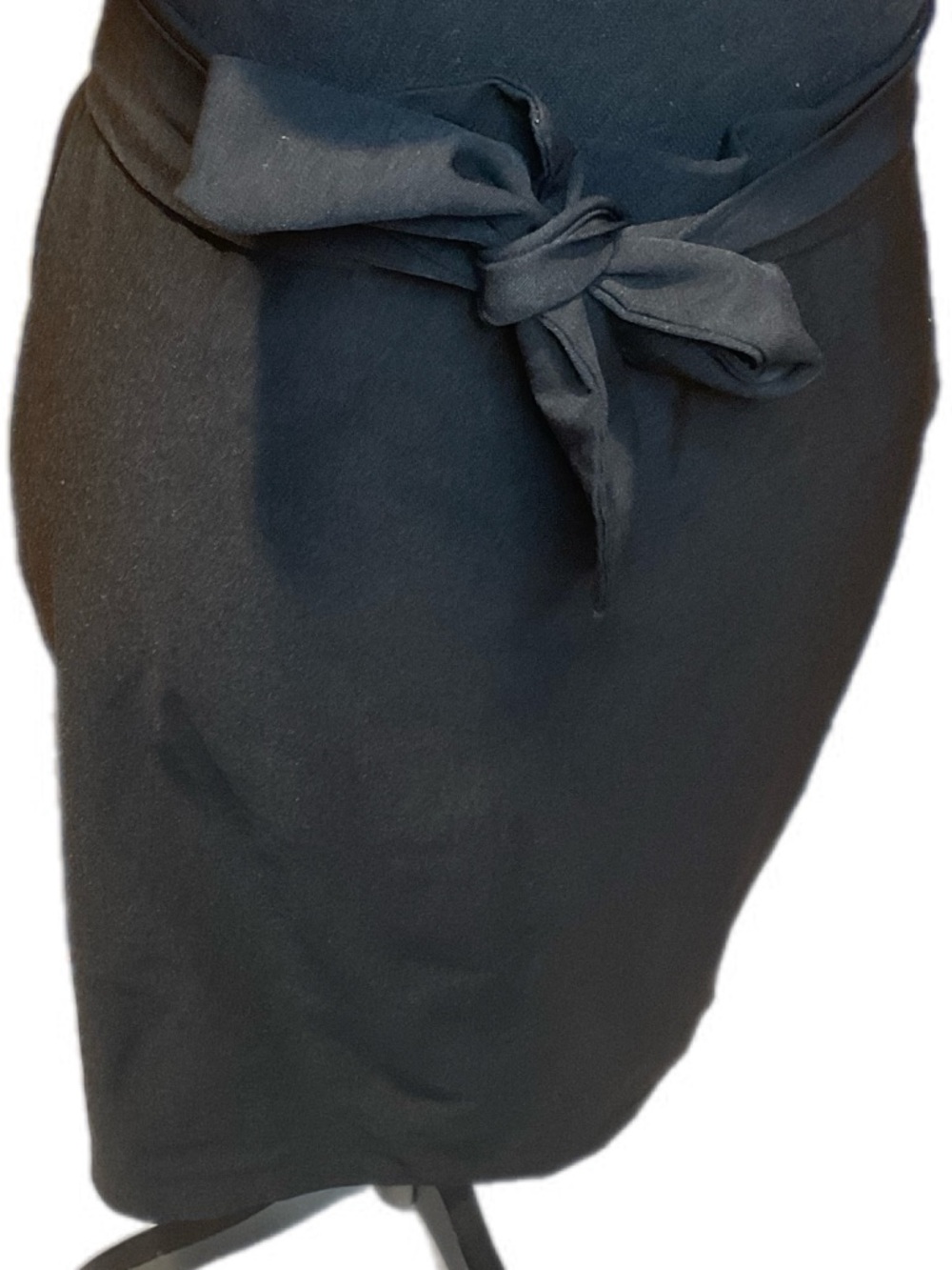 Jules & Leopold Black Tie-Waist Pencil Skirt